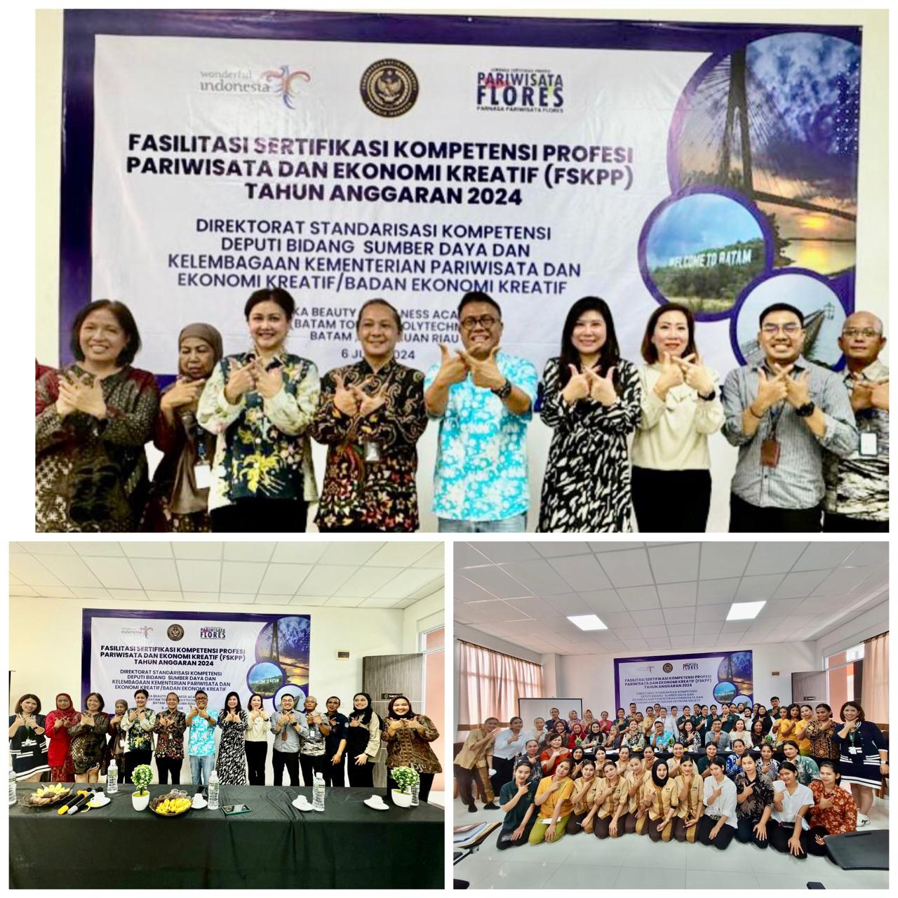 Pelaksanaan Sertifikasi Kompetesi Profesi Pariwisata LSP Parnasa Pariwisata Flores bekerjasama denga